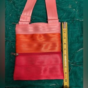 Pink and Orange Maggie Bags Seatbelt Bag